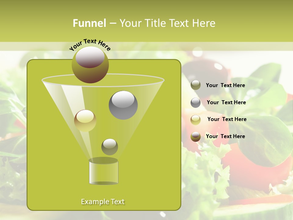 Vitamins Dish Closeup PowerPoint Template