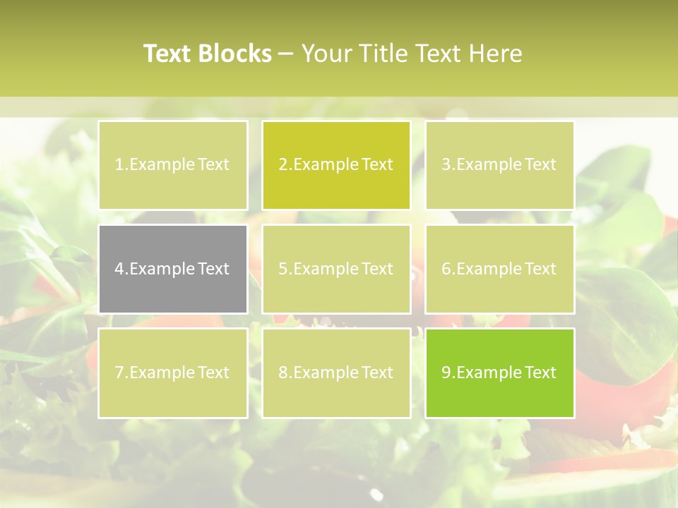 Vitamins Dish Closeup PowerPoint Template