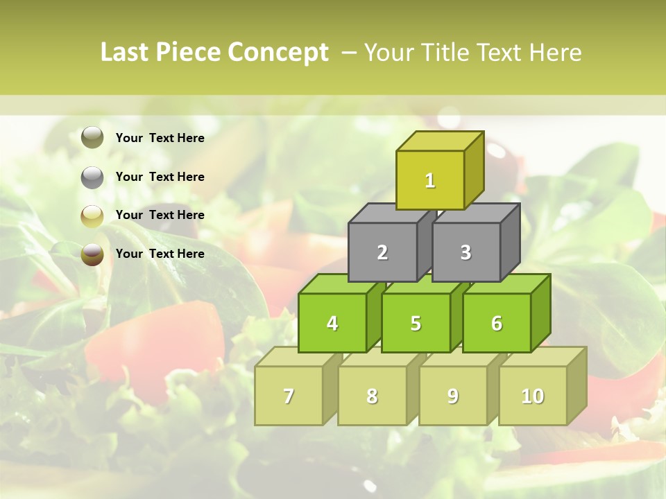 Vitamins Dish Closeup PowerPoint Template