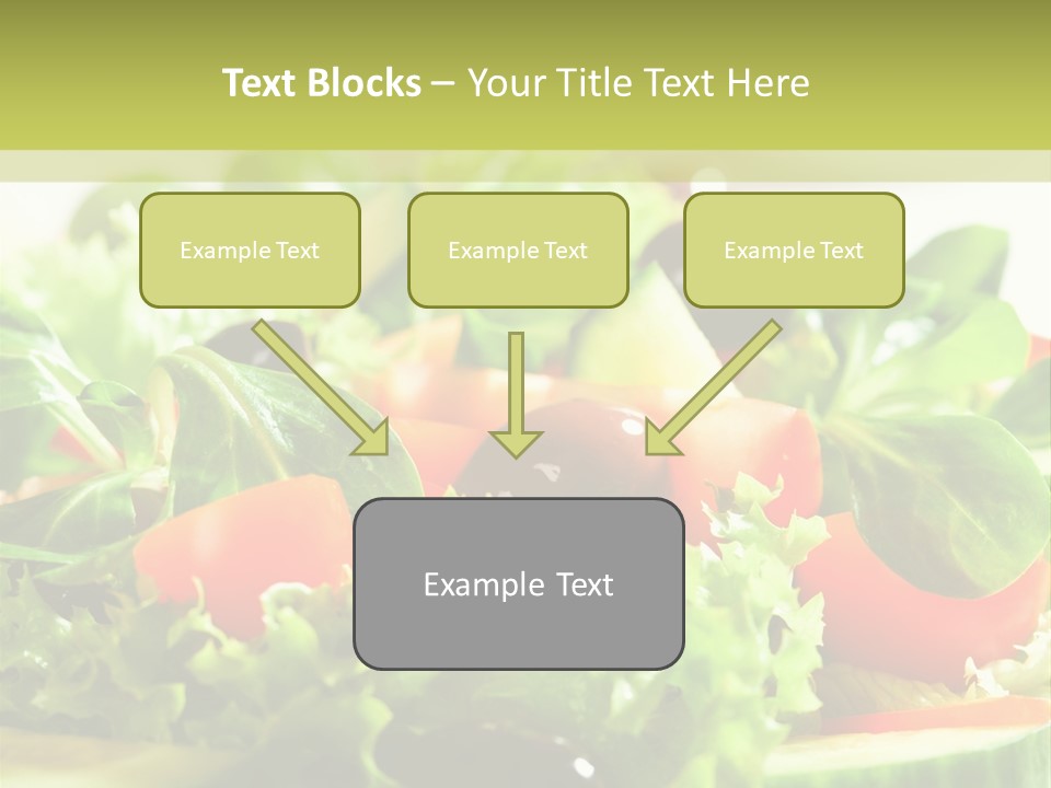 Vitamins Dish Closeup PowerPoint Template