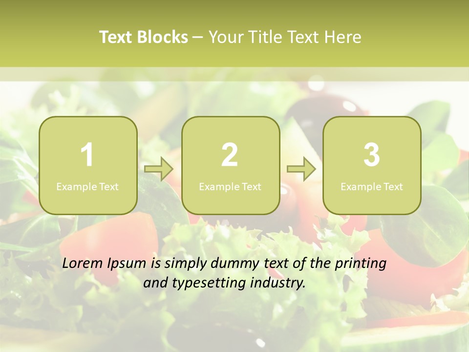 Vitamins Dish Closeup PowerPoint Template