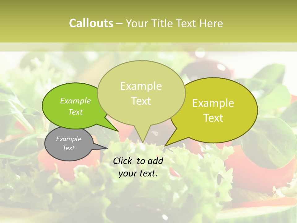 Vitamins Dish Closeup PowerPoint Template