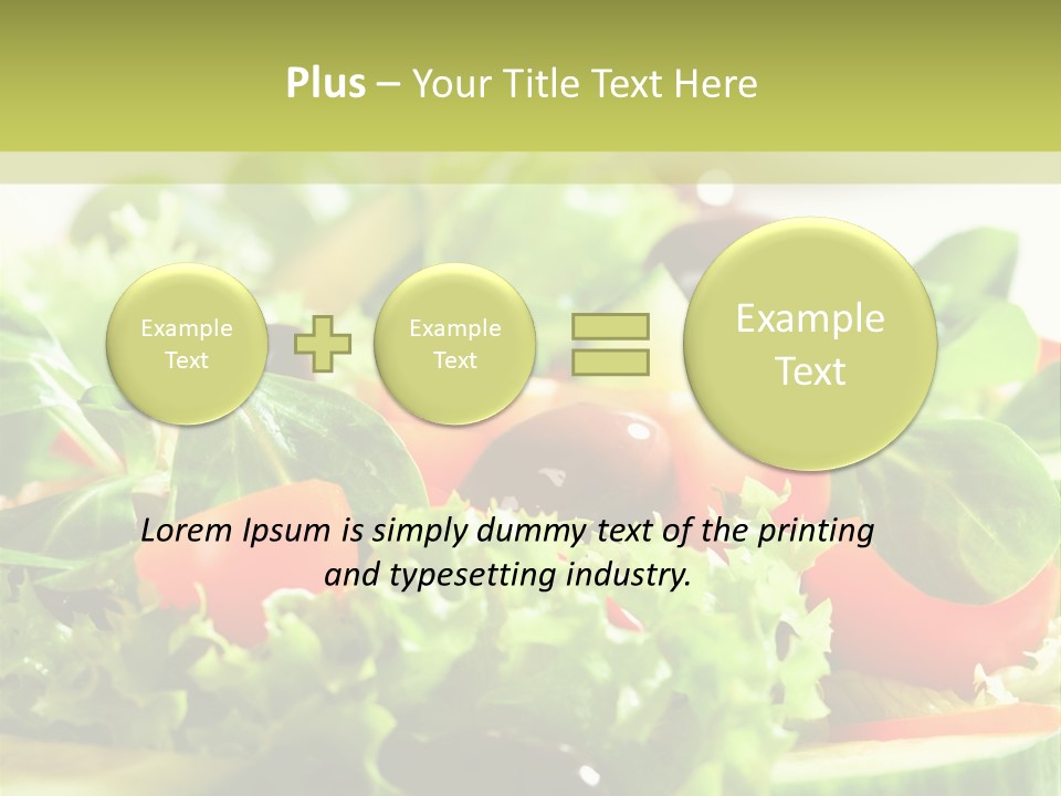 Vitamins Dish Closeup PowerPoint Template