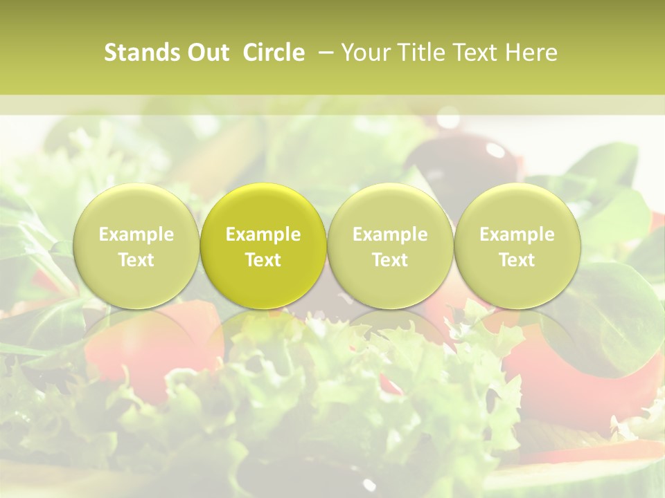 Vitamins Dish Closeup PowerPoint Template