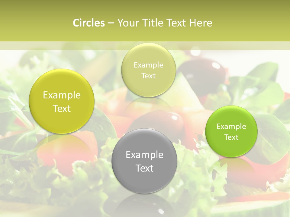 Vitamins Dish Closeup PowerPoint Template