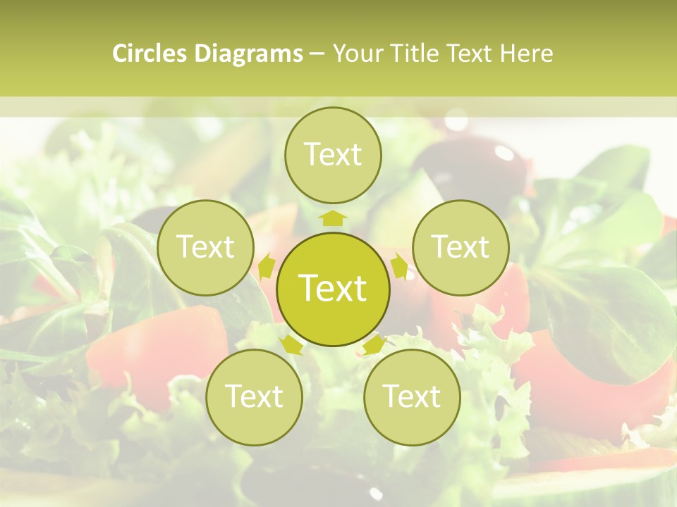 Vitamins Dish Closeup PowerPoint Template