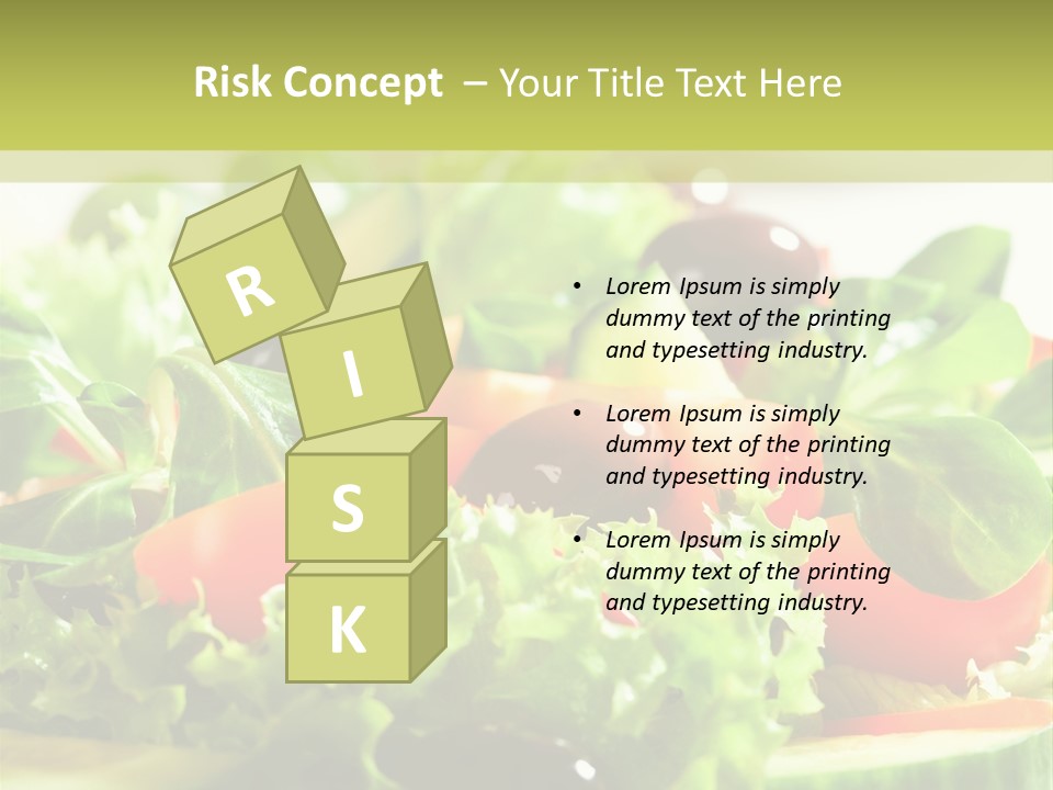 Vitamins Dish Closeup PowerPoint Template