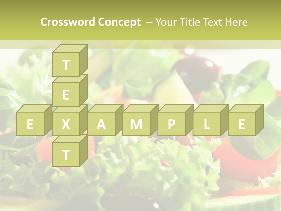 Vitamins Dish Closeup PowerPoint Template