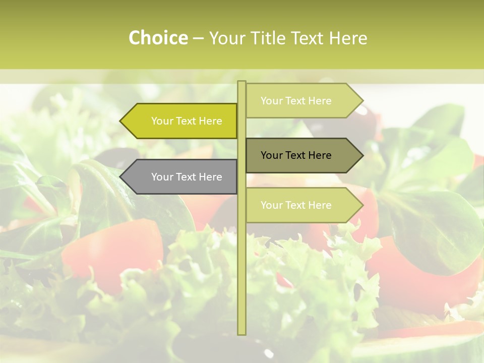 Vitamins Dish Closeup PowerPoint Template