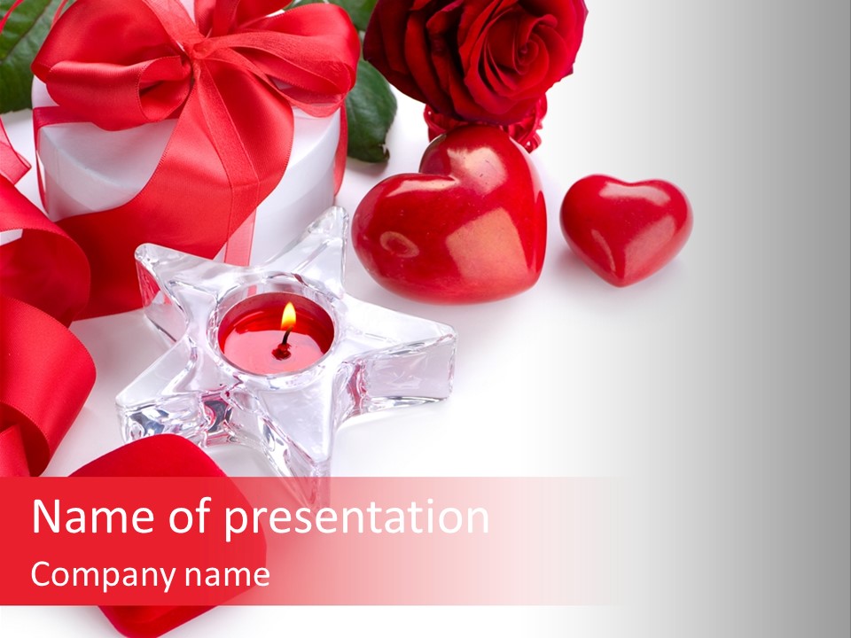Space Love Bow PowerPoint Template
