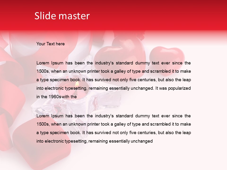 Space Love Bow PowerPoint Template