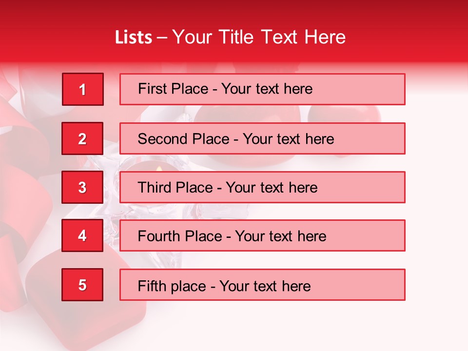 Space Love Bow PowerPoint Template