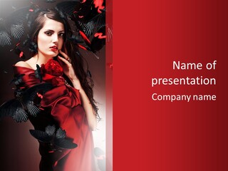 Diwa Fashion Flower PowerPoint Template