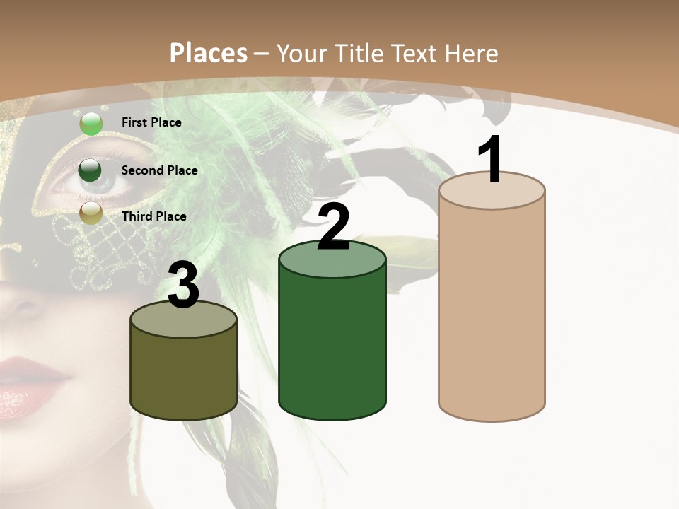 Green Glamour Awe PowerPoint Template