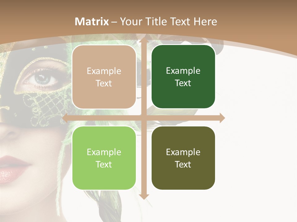 Green Glamour Awe PowerPoint Template