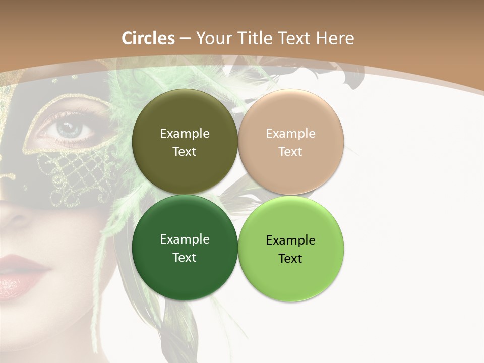Green Glamour Awe PowerPoint Template