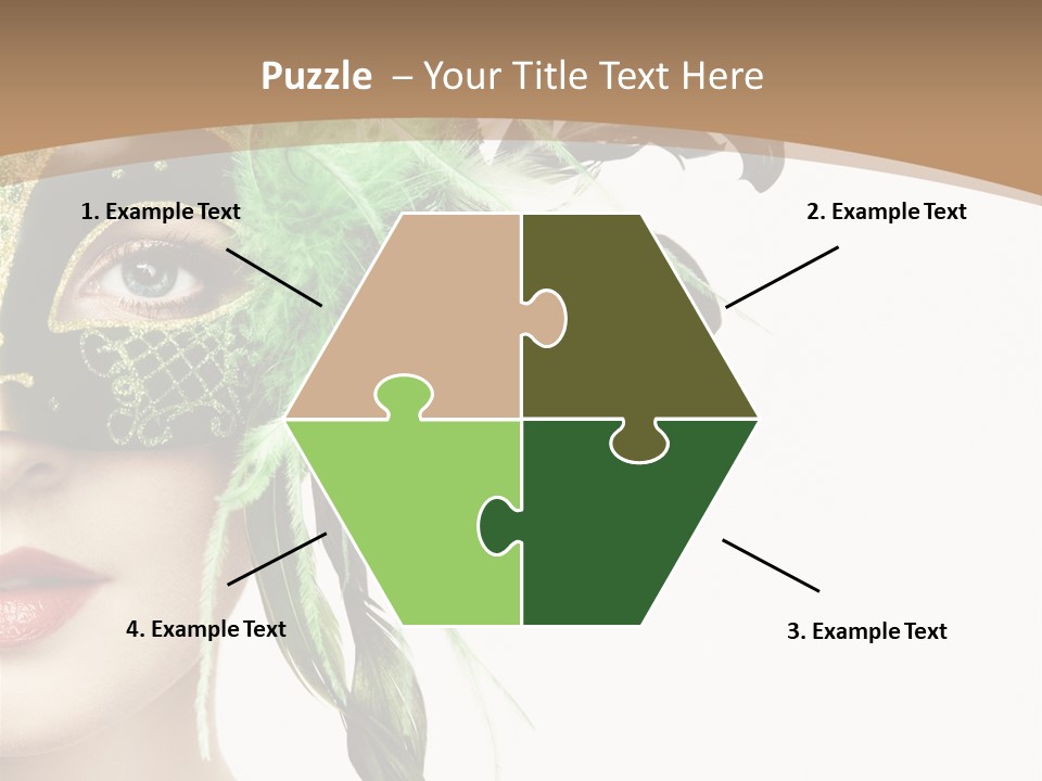 Green Glamour Awe PowerPoint Template