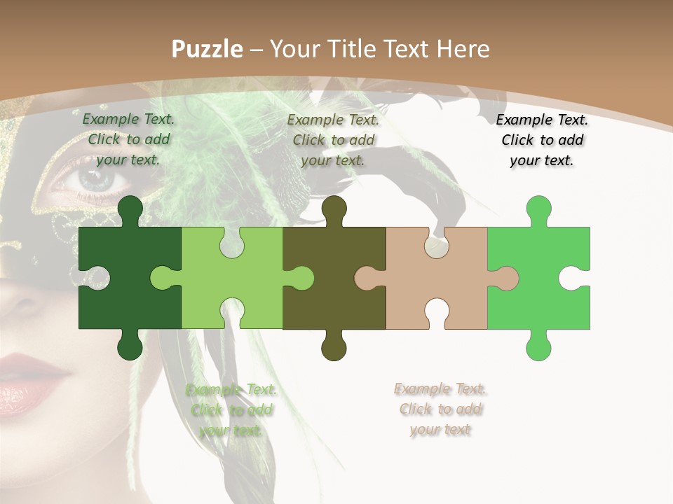 Green Glamour Awe PowerPoint Template