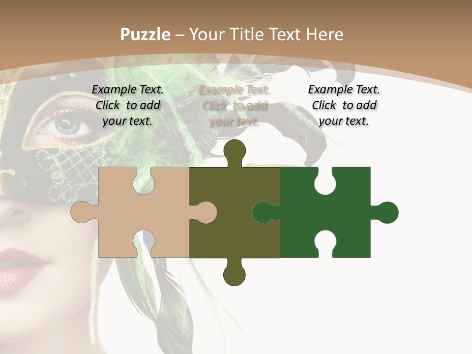 Green Glamour Awe PowerPoint Template