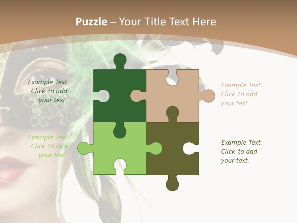 Green Glamour Awe PowerPoint Template