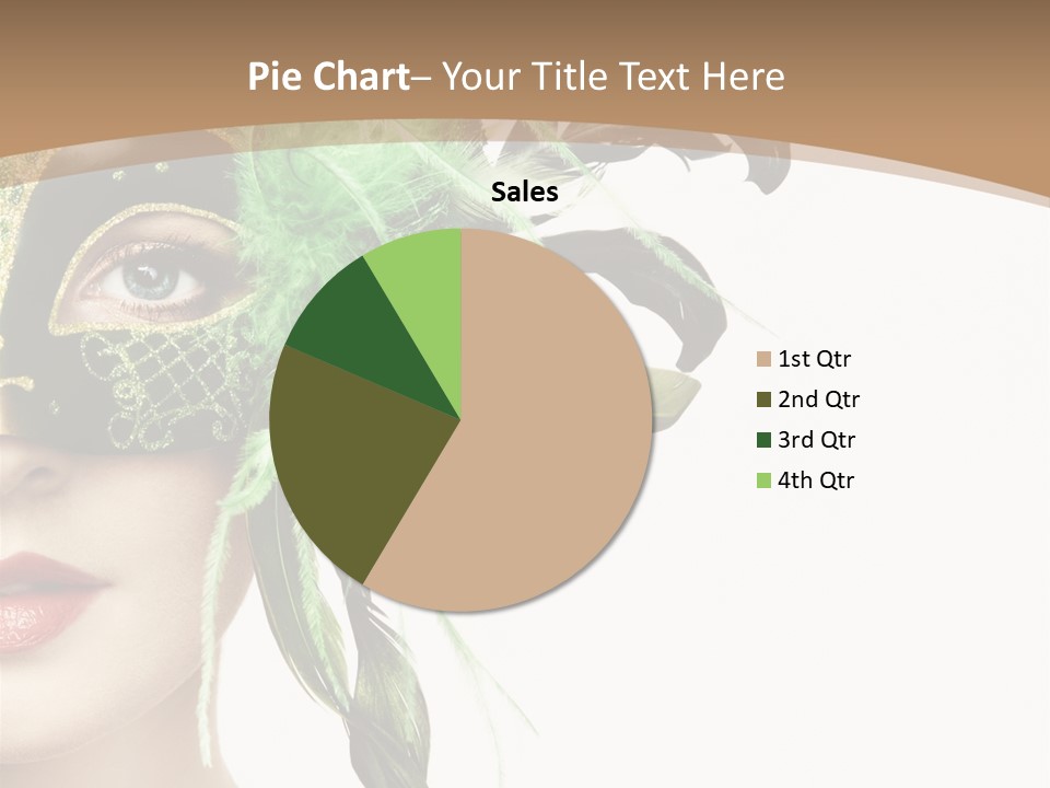 Green Glamour Awe PowerPoint Template