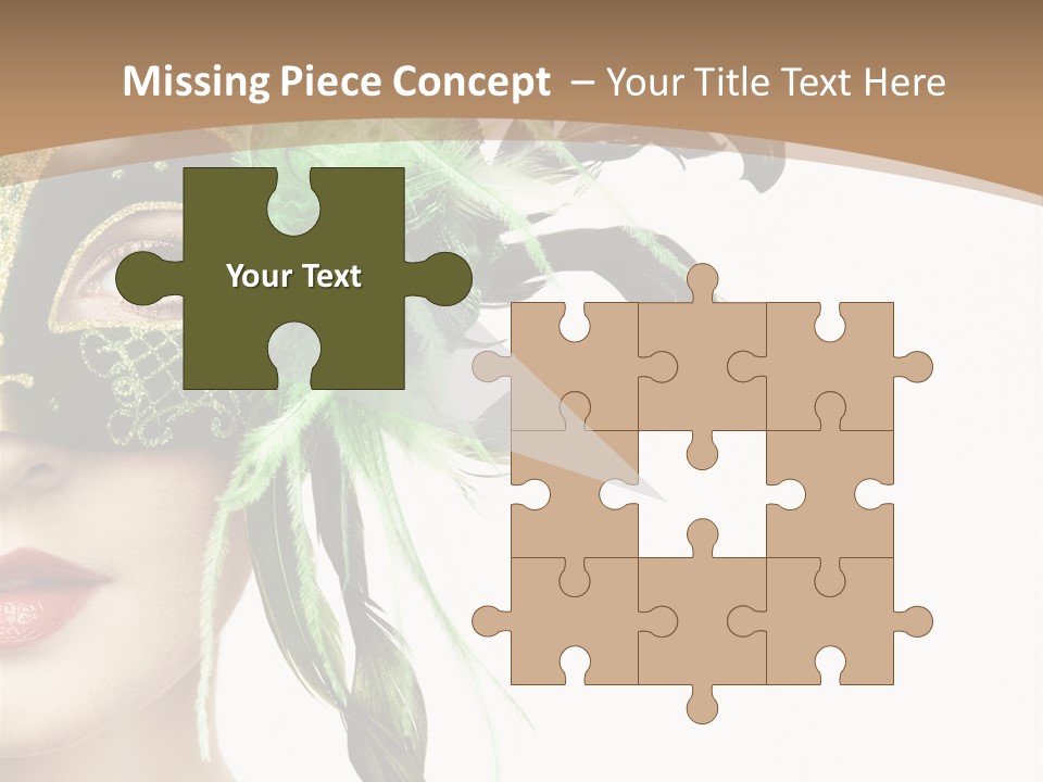 Green Glamour Awe PowerPoint Template