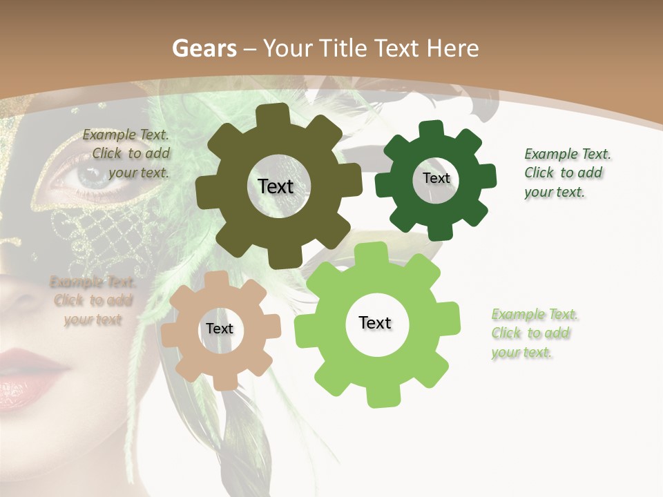 Green Glamour Awe PowerPoint Template