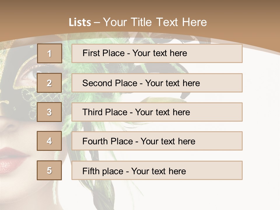 Green Glamour Awe PowerPoint Template