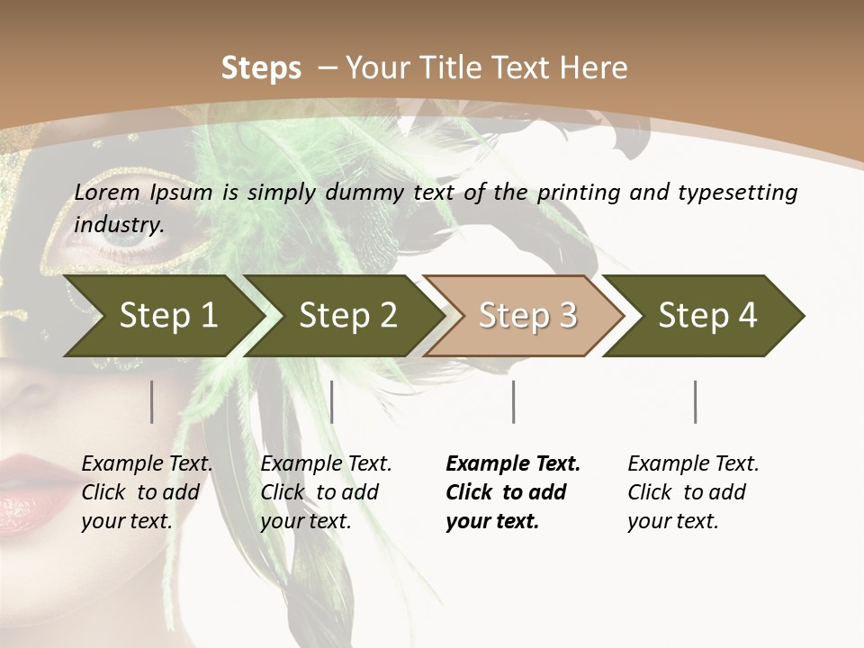 Green Glamour Awe PowerPoint Template