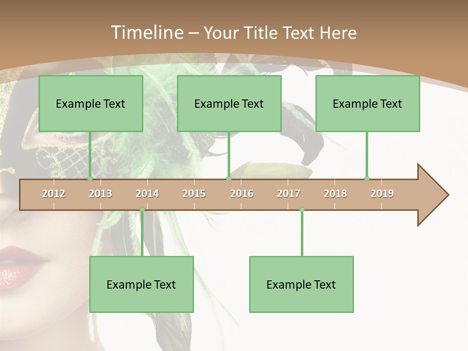 Green Glamour Awe PowerPoint Template