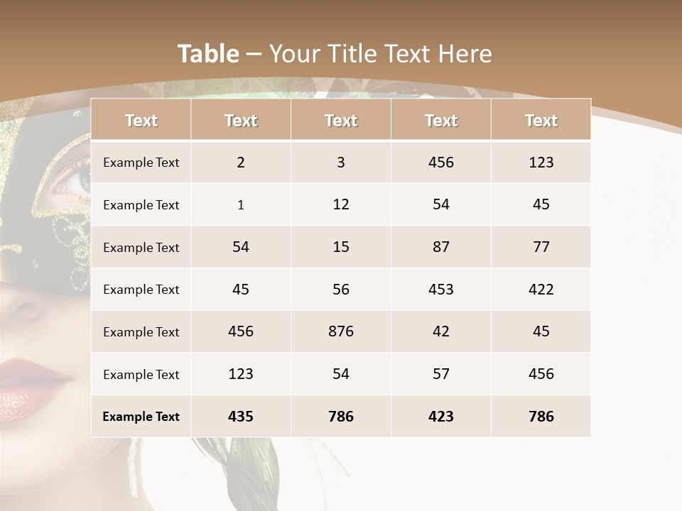 Green Glamour Awe PowerPoint Template