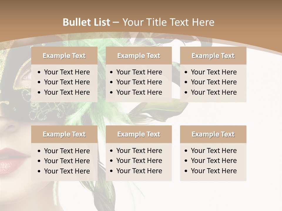 Green Glamour Awe PowerPoint Template