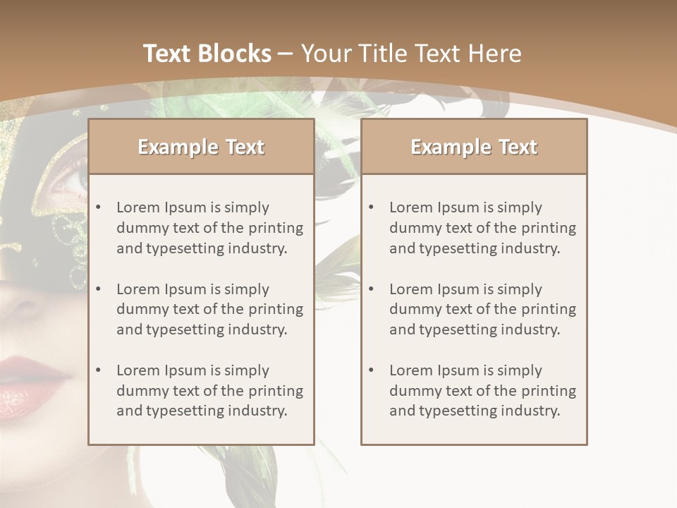 Green Glamour Awe PowerPoint Template