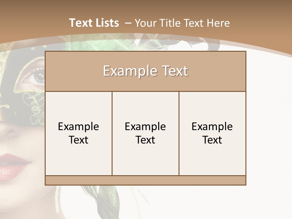 Green Glamour Awe PowerPoint Template