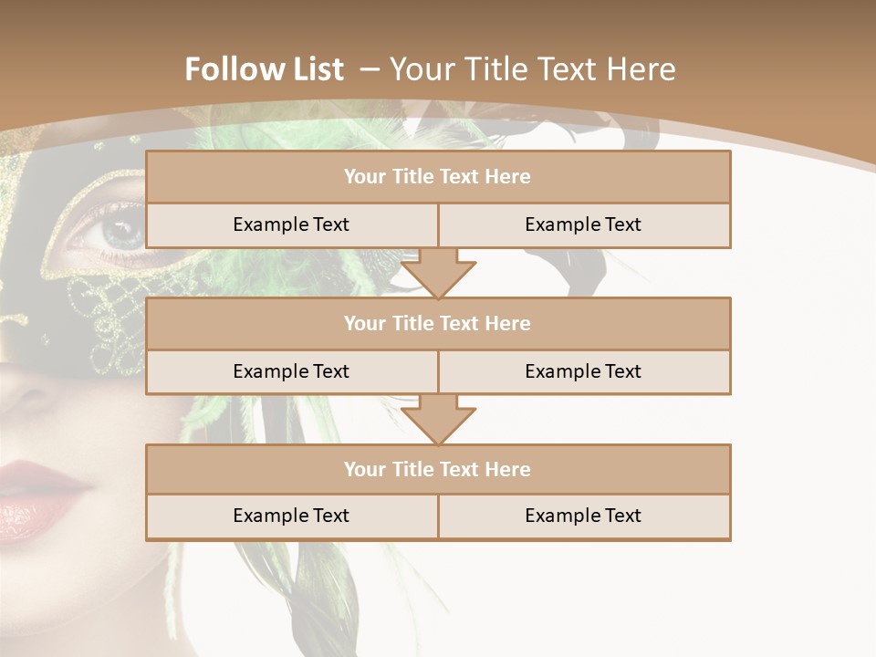 Green Glamour Awe PowerPoint Template