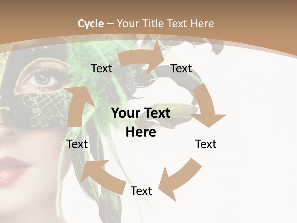 Green Glamour Awe PowerPoint Template