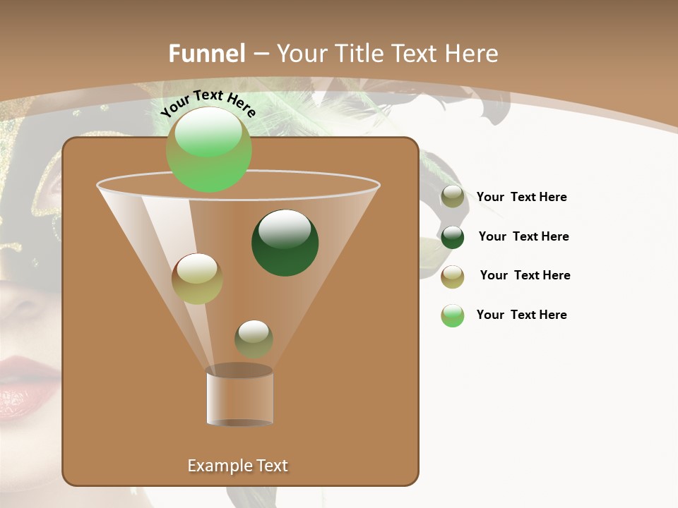 Green Glamour Awe PowerPoint Template