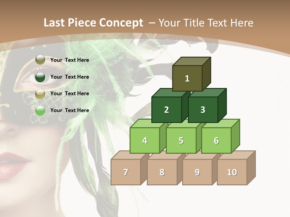 Green Glamour Awe PowerPoint Template