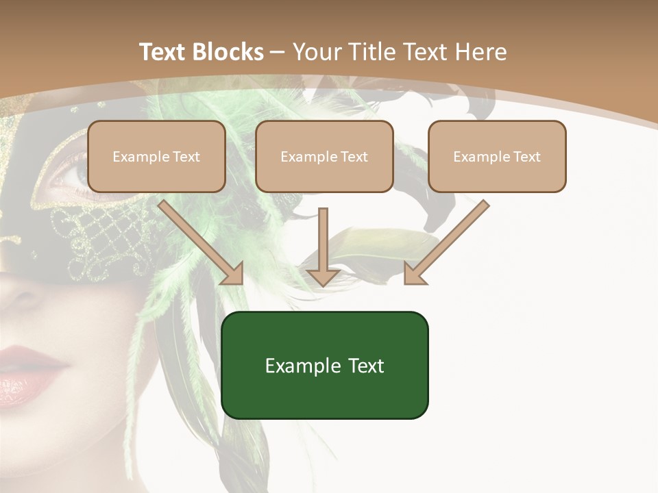 Green Glamour Awe PowerPoint Template