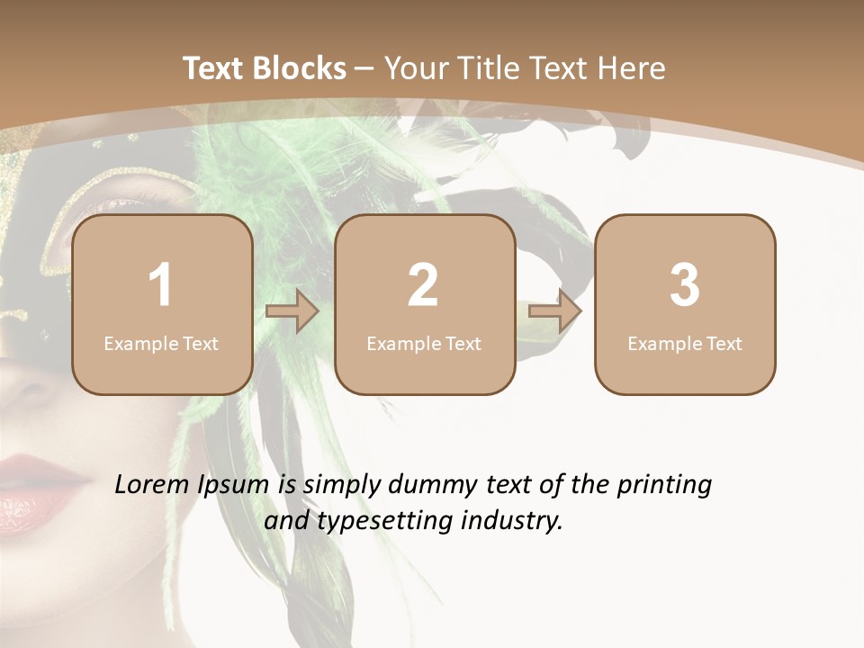 Green Glamour Awe PowerPoint Template