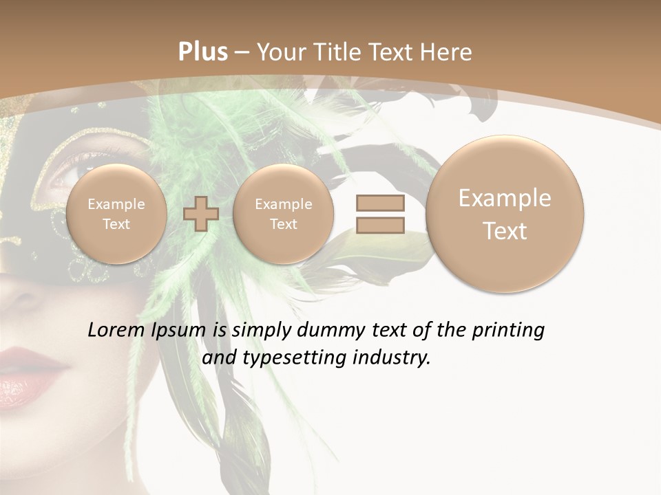 Green Glamour Awe PowerPoint Template