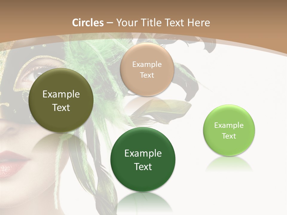 Green Glamour Awe PowerPoint Template