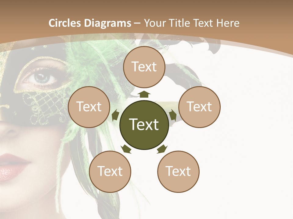 Green Glamour Awe PowerPoint Template