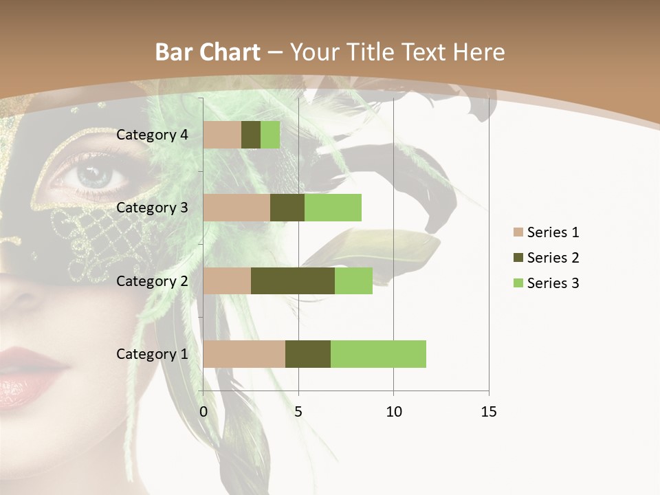 Green Glamour Awe PowerPoint Template