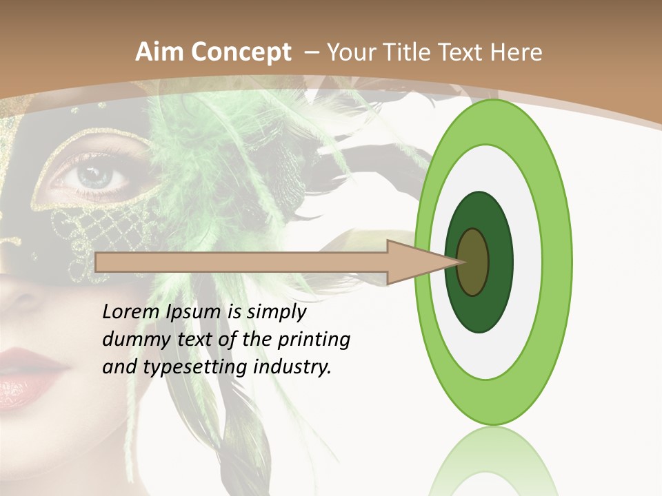 Green Glamour Awe PowerPoint Template