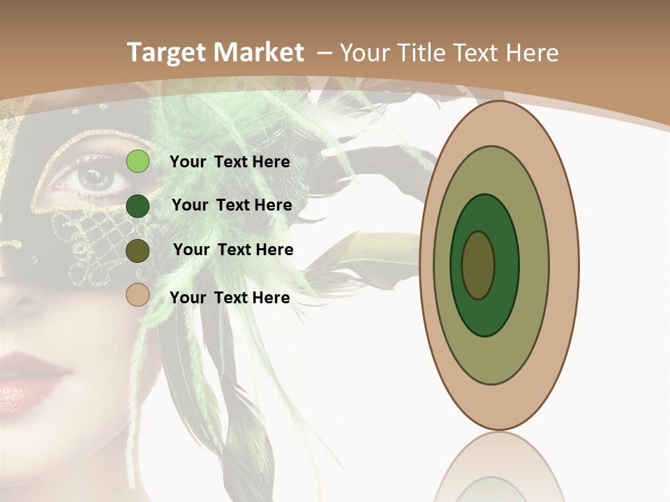 Green Glamour Awe PowerPoint Template