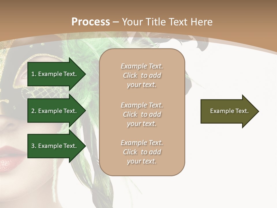 Green Glamour Awe PowerPoint Template