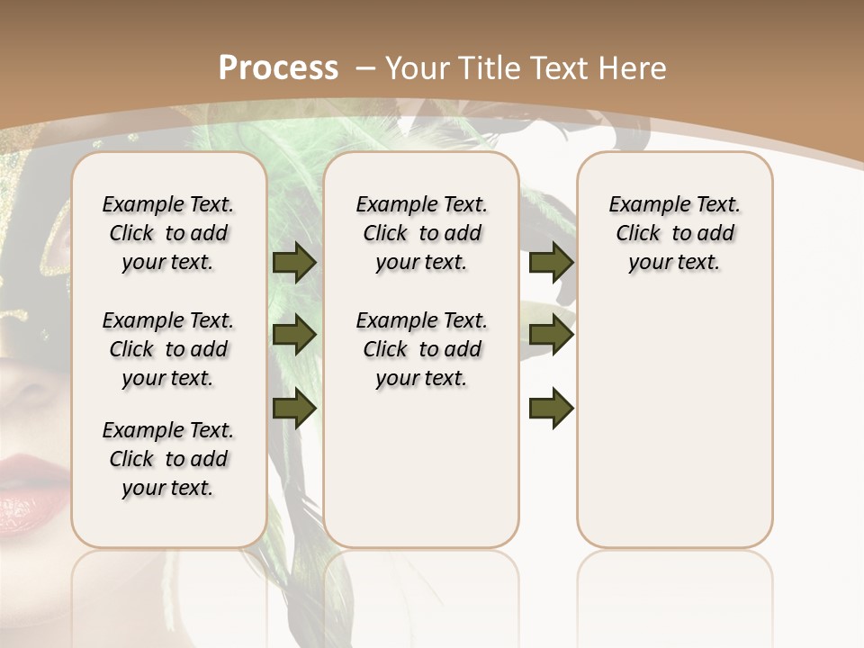 Green Glamour Awe PowerPoint Template