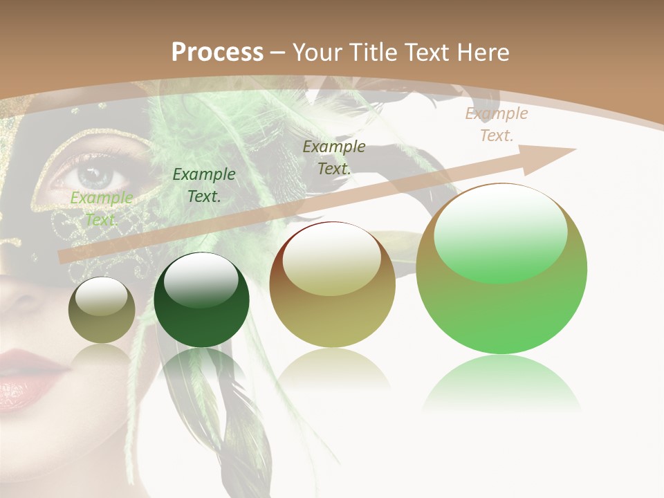 Green Glamour Awe PowerPoint Template
