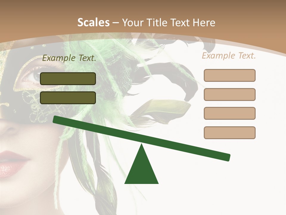 Green Glamour Awe PowerPoint Template